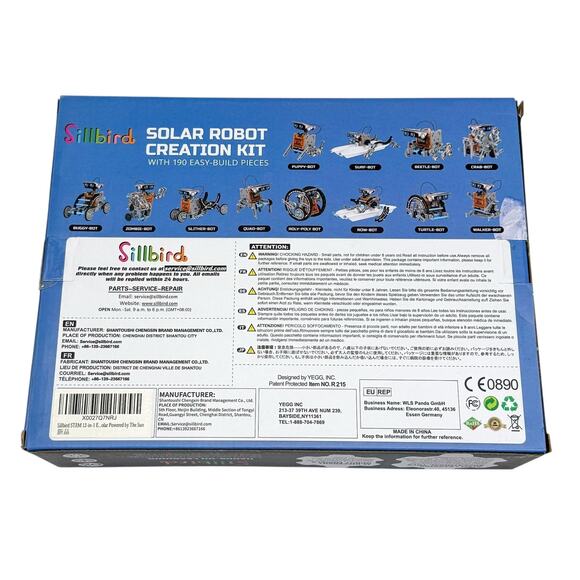 Sillbird 12-in-1 Solar Robot Creation Kit - STEM Science Toy - Picture 2 of 2
